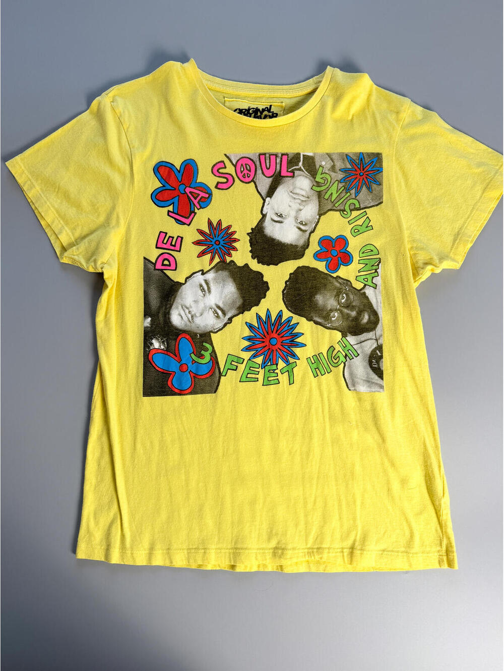 Vintage De La Soul Graphic T-Shirt, Three Feet High and Rising,  Size Large